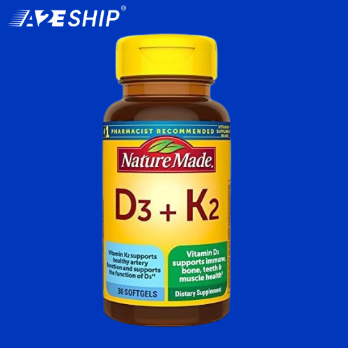 Vitamin D3K2 Nội Địa Úc -Cải thiện hấp thụ canxi – Mua Hàng Chính Hãng với A2EShip