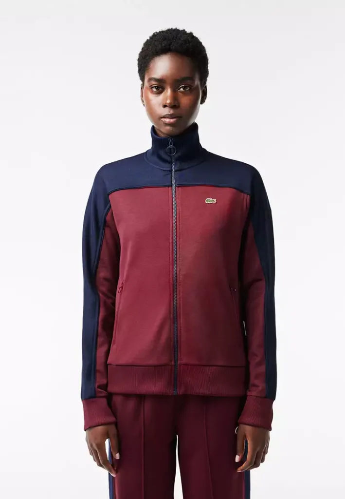 Paris Zipped Colourblock Cotton Piqué Sweatshirt