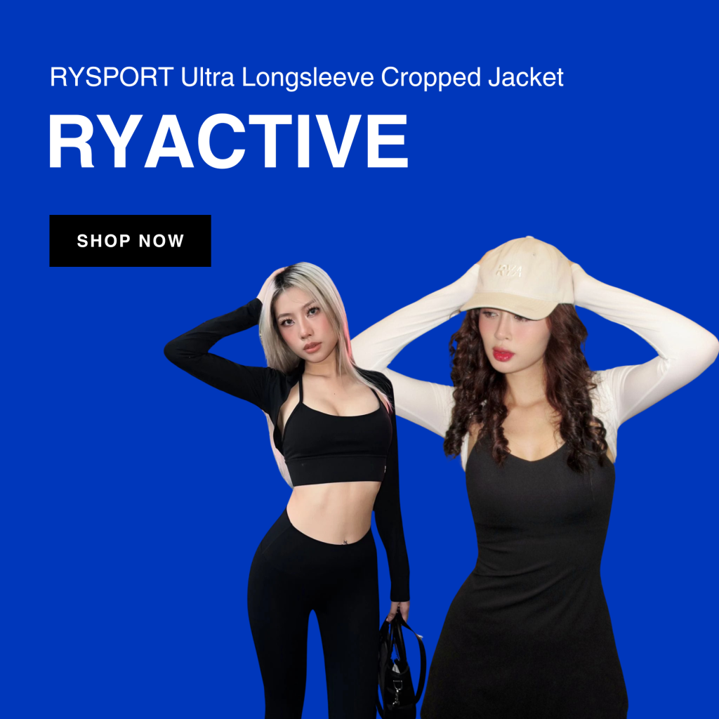 Embrace Style and Performance with Ryactive’s RYSPORT Ultra Longsleeve Cropped Jacket