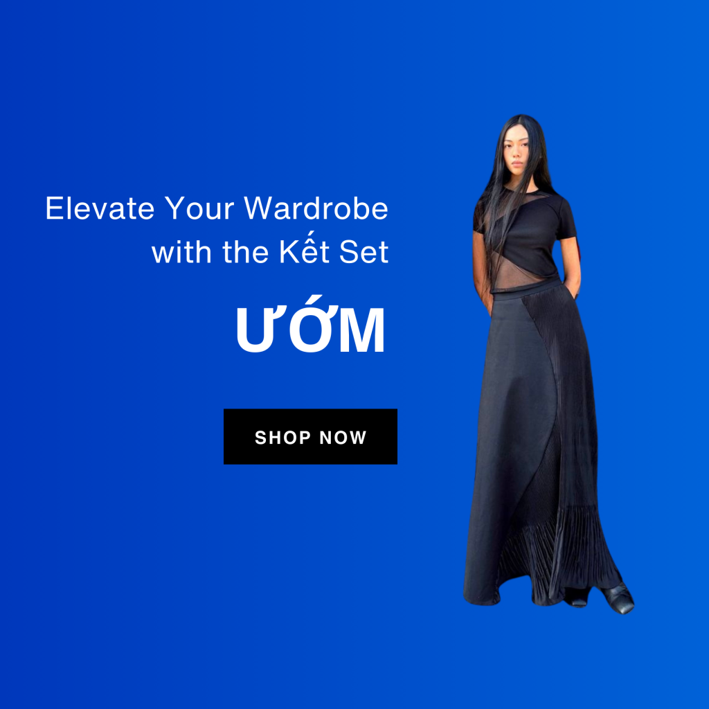 Discover the Timeless Elegance of the “Kết” Set by Ướm: A Unique Blend of Silk and Khaki