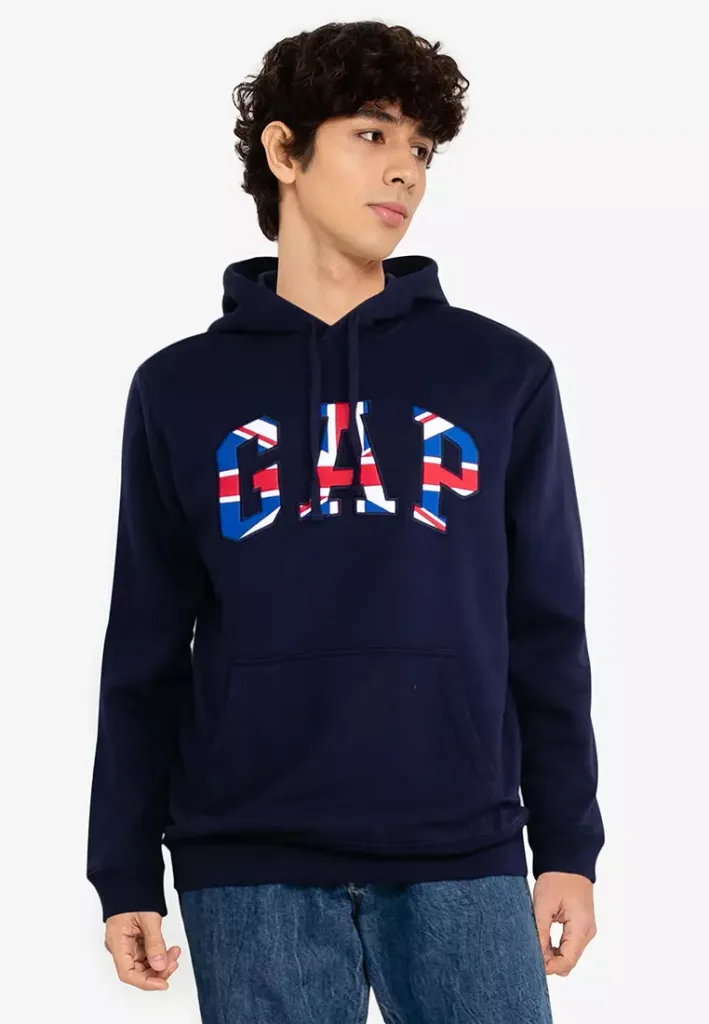 UK Flag Logo Hoodie
