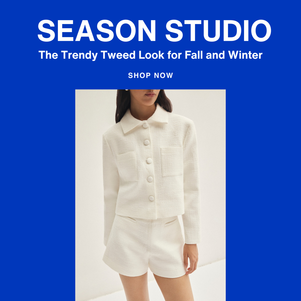 Flei Set by Season Studios: The Trendy Tweed Look for Fall and Winter