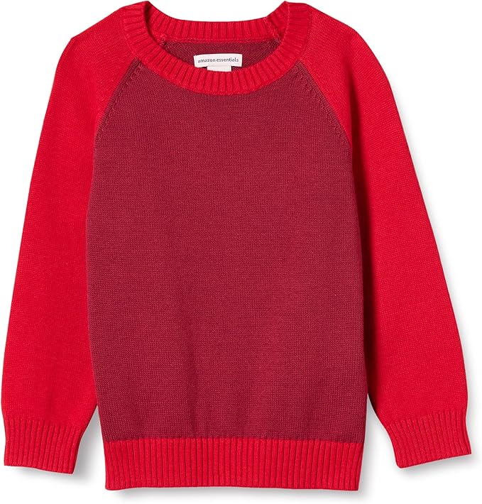 Essentials Boys and Toddlers’ Pullover Crewneck Sweater