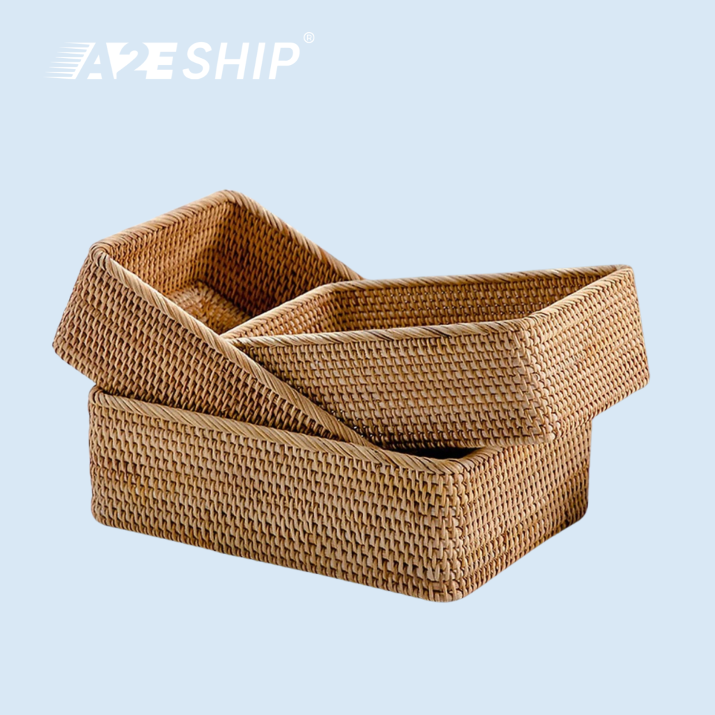 Bamboo Rattan Tray – A Handmade Vietnamese Craft for Home Décor & Practical Use