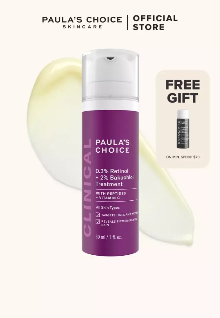 Clinical 0.3% Retinol + 2% Bakuchiol Treatment