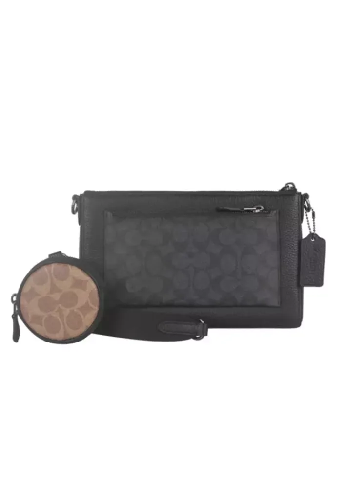 Holden Crossbody Bag In Blocked Signature Canvas CW372