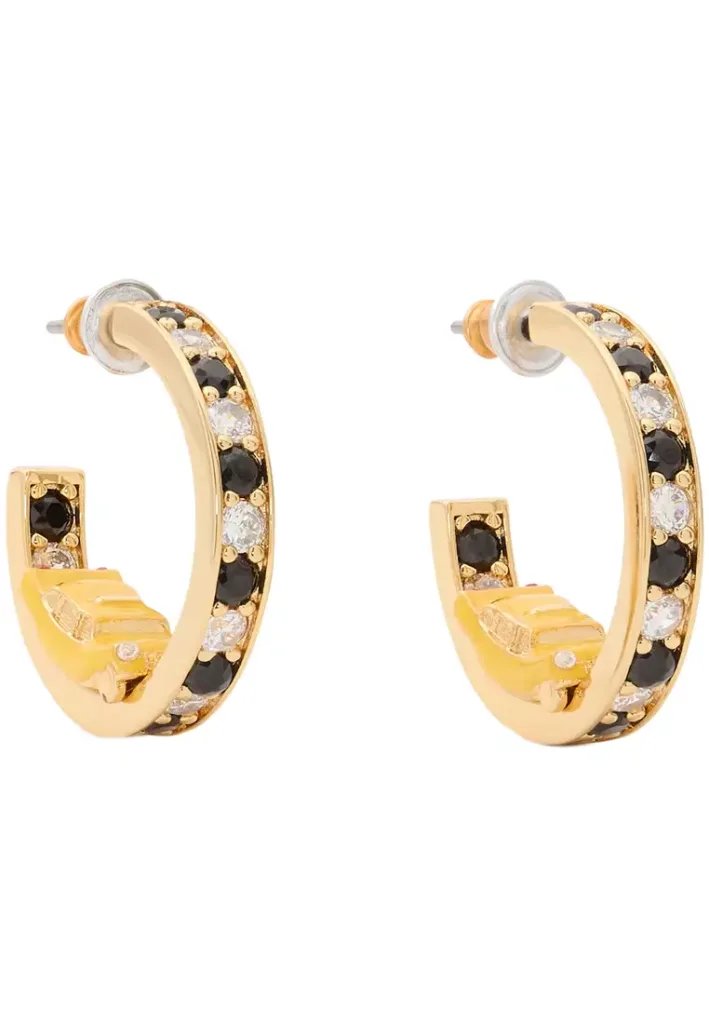 Hit The City Taxi Hoops Earrings in Yellow Multi KK016