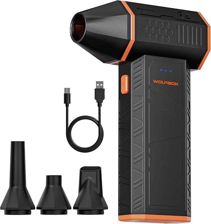 MF50 Electric Air Duster-110000RPM Super Power Cordless Air Duster, 3-Gear Adjustable Mini Blower with Fast Charging
