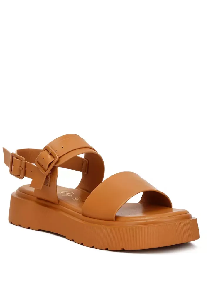 Tan Chunky Sandals