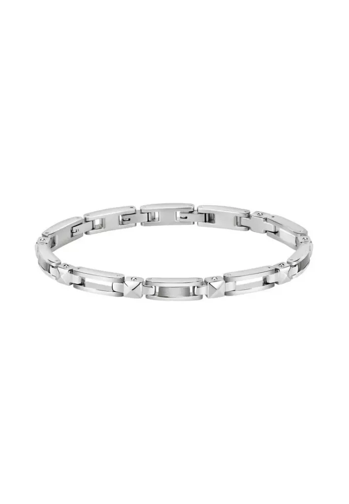 Cross Silver Steel Bracelet SKR58