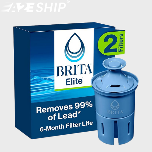 Brita lõi lọc nước với công nghệ lọc than hoạt tính từ vỏ dừa loại bỏ clo, chì và kim loại nặng - Mua hãng Mỹ chính hãng nhờ A2EShip