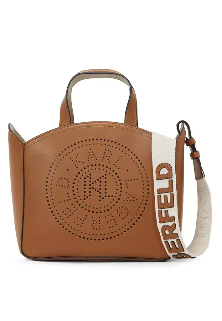 K/Circle Perforated Small Tote Bag
