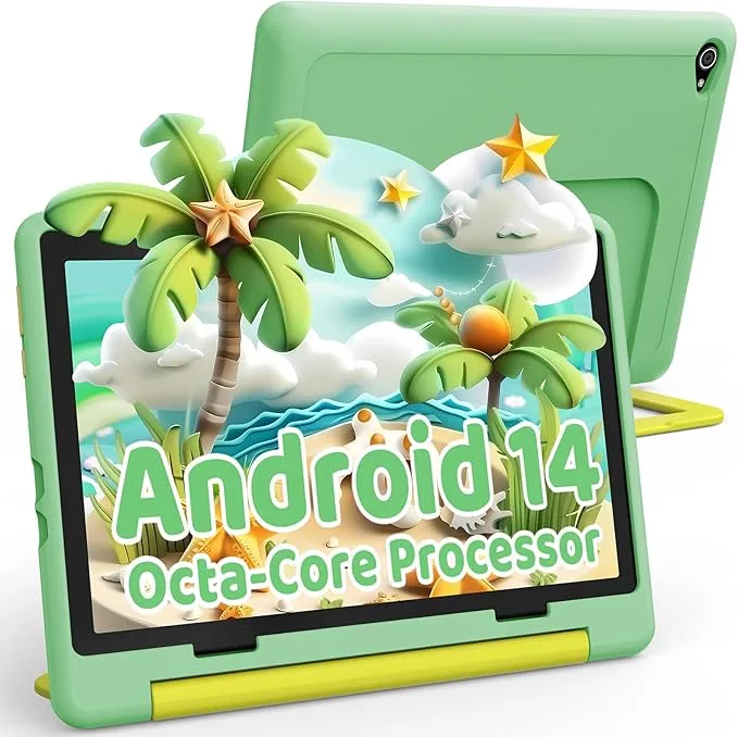 Purchased through A2EShip Ship For Me/ Buy For Me: Ainmel Android 14 Children’s Tablet, Octa-Core Processor Tablet for Children, 14 GB + 64 GB, 5000 mAh, Child Lock, WiFi 6, Bluetooth 5.3, Childproof Case (Green)