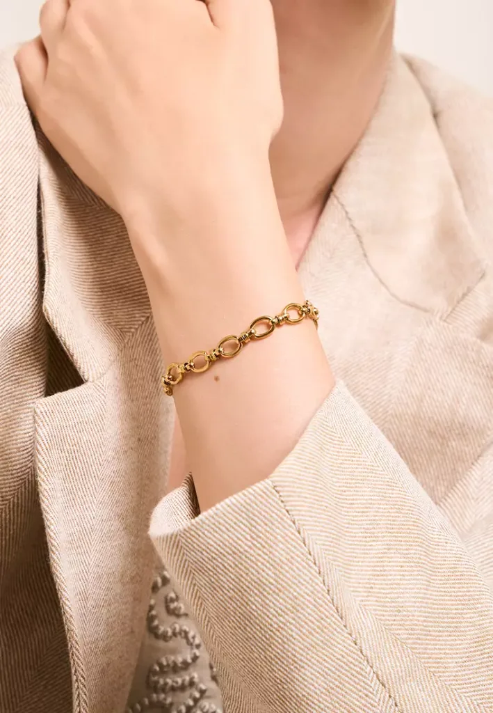 Purchased through A2EShip Ship For Me/ Buy For Me: CELOVIS Luxe Bangle (Size S) Paired with Arlen Bracelet Jewellery Set in Gold