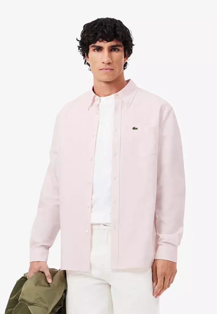 Purchased through A2EShip Ship For Me/ Buy For Me: Lacoste Regular Fit Short Sleeved Oxford Shirt