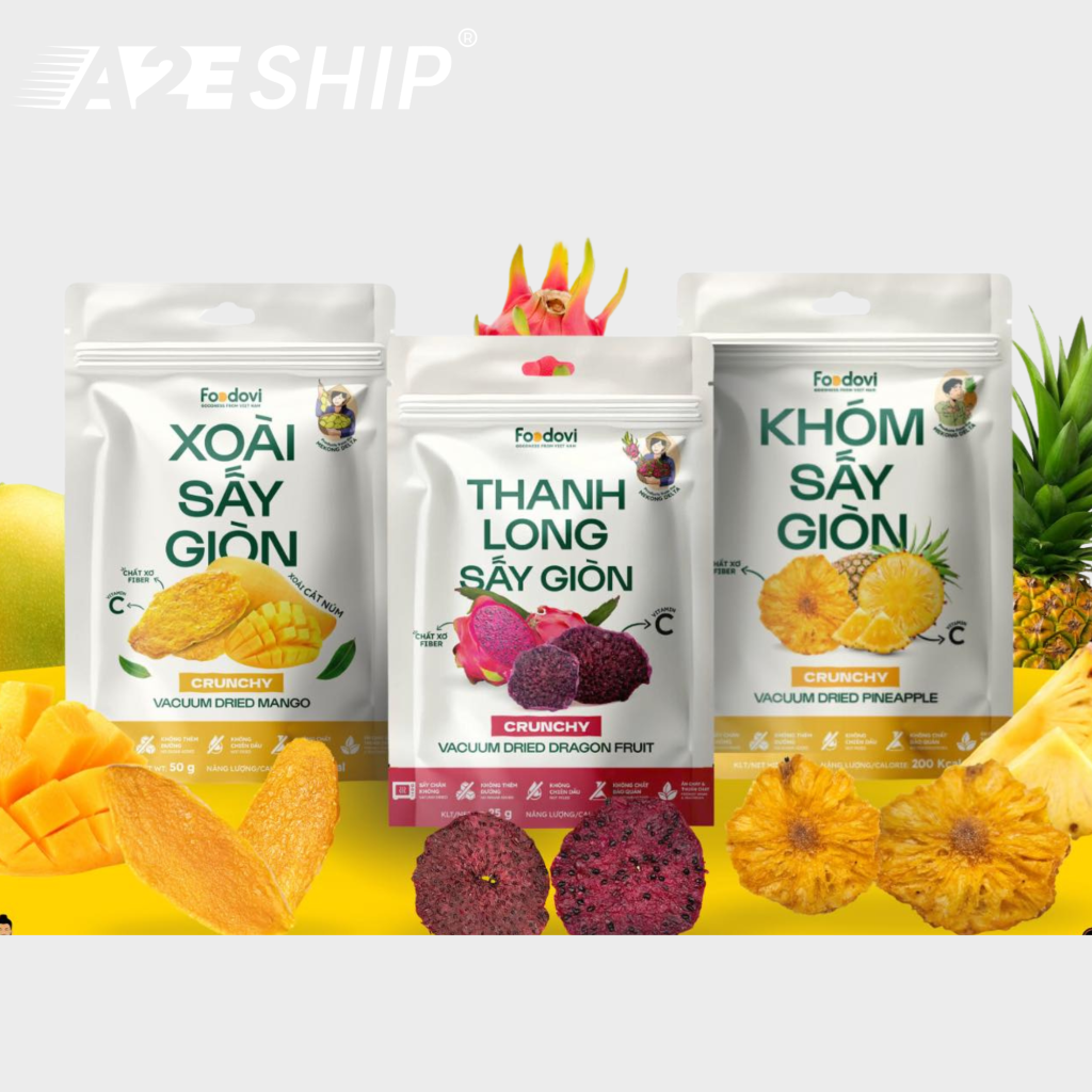 FOODOVI: DISCOVER VIETNAM’S NATURAL DRIED TROPICAL FRUITS WITH A2ESHIP GLOBAL SHIPPING 2026