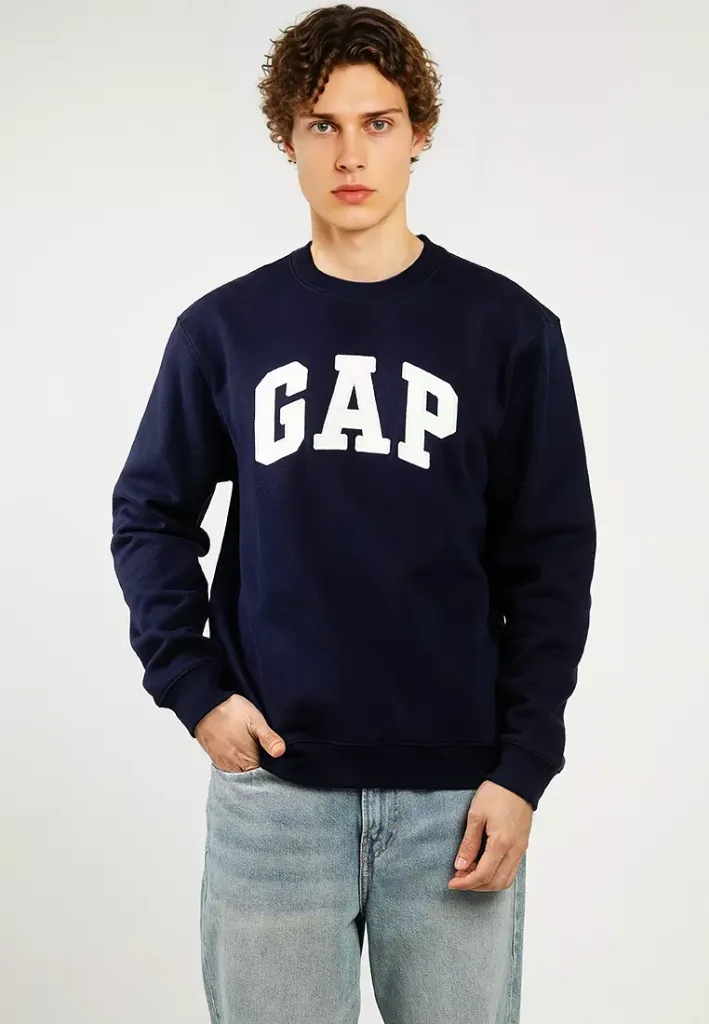 A2ESHIP-DỊCH VỤ MUA HỘ QUỐC TẾ GAP Logo Sleep Crew Neck Sweater