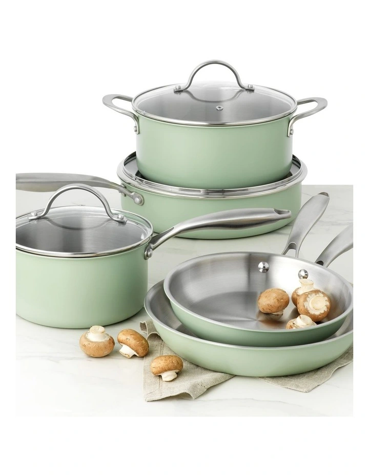 A2ESHIP-DỊCH VỤ MUA HỘ QUỐC TẾ Colours 2 Ply SSteel 5 Piece Cookset – Mint