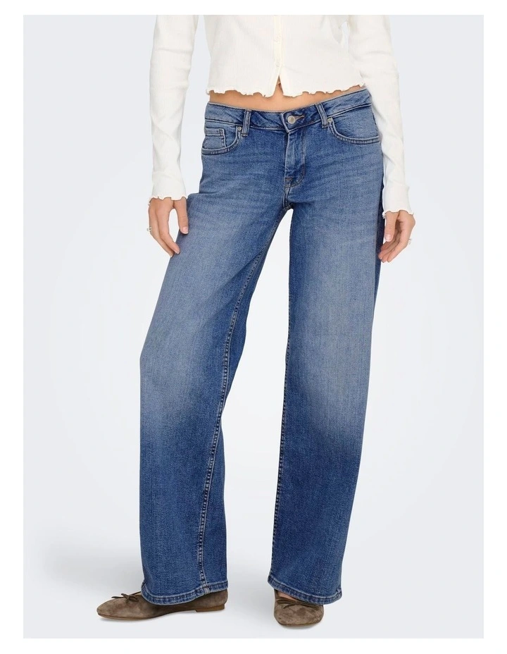 A2ESHIP-DỊCH VỤ MUA HỘ QUỐC TẾ  ONLY Judy Wide Leg Jeans in Mid Blues