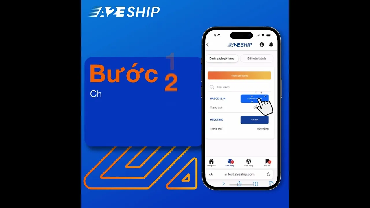 Lựa chọn giao hàng và thanh toán