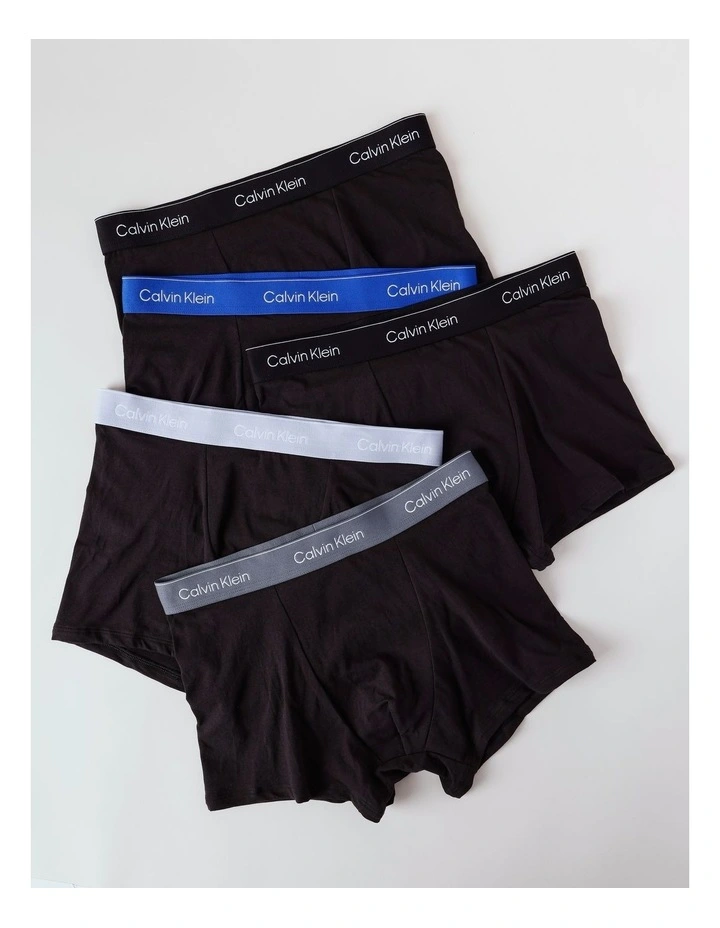 A2ESHIP-DỊCH VỤ MUA HỘ QUỐC TẾ Calvin Klein Icon Cotton Trunks 5 Pack in Black