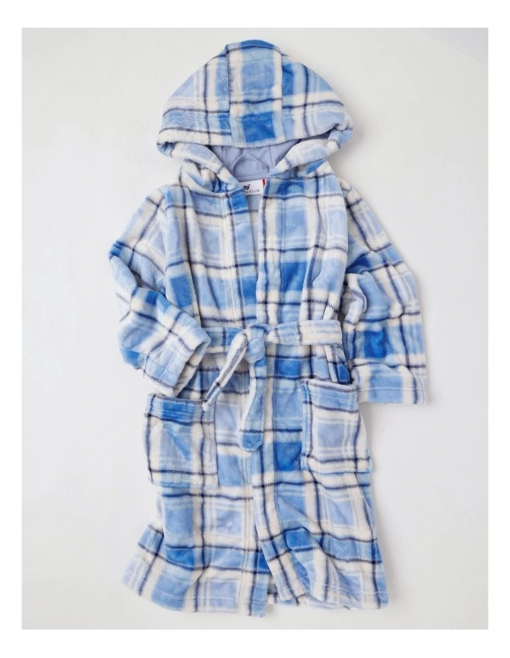 A2ESHIP-DỊCH VỤ MUA HỘ QUỐC TẾ PJ Club Fleece Bear Gown in Blue