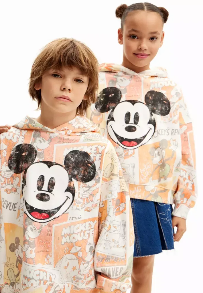 A2ESHIP-DỊCH VỤ MUA HỘ QUỐC TẾ Desigual Niños Mickey Mouse sweatshirt.